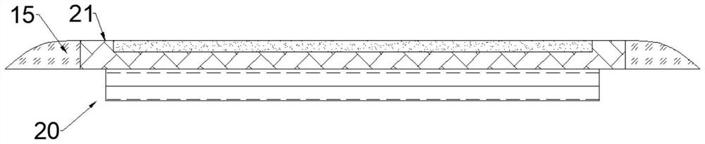 Road deceleration strip device with overspeed control and stable passing functions