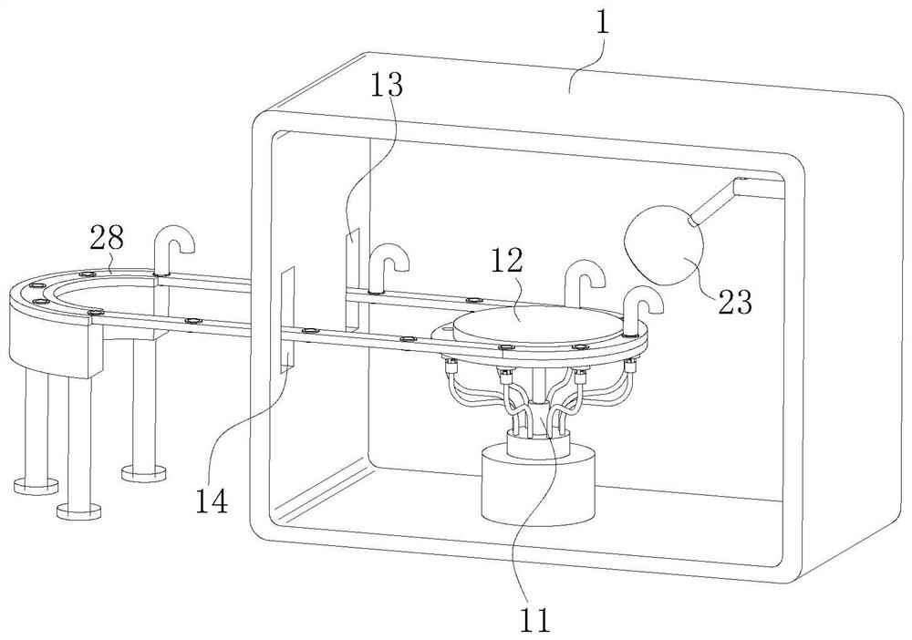 Pneumatic numerical control shot blasting machine