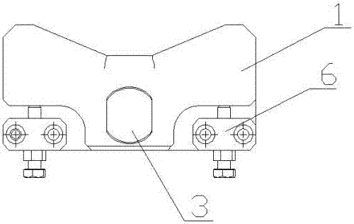 Carrying clamping grasping block special for aluminum alloy forged hub