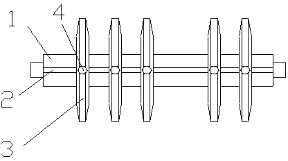 Striping disc adjustable in width