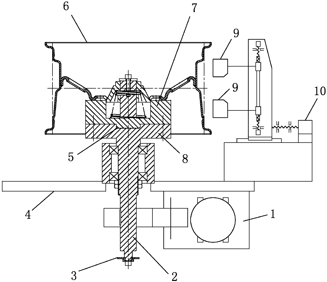 Non-contact wheel multi-function detection system