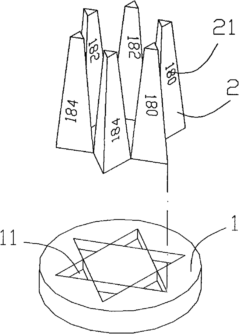 Split type combined pyrometric cone