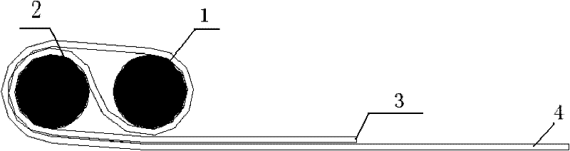 Method for applying pre-stress to fiber sheet by using multiple parallel rods