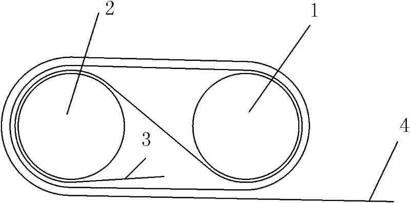 Method for applying pre-stress to fiber sheet by using multiple parallel rods