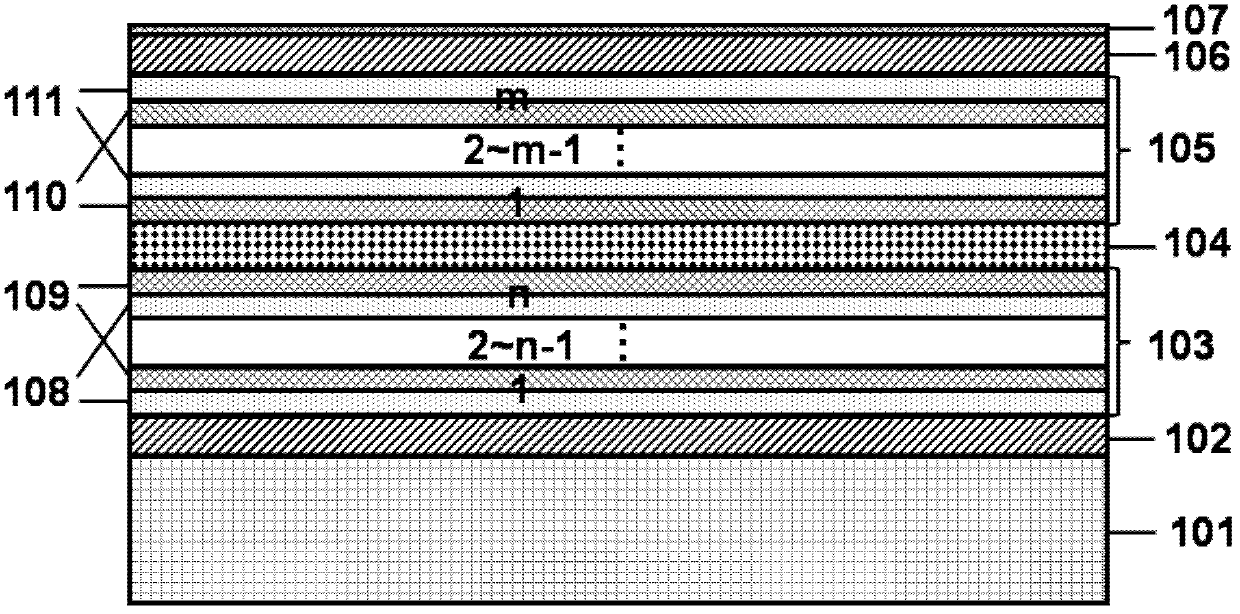 Low divergence angle full Bragg reflector waveguide semiconductor laser array