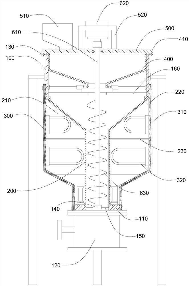 A plastic granule feeding machine