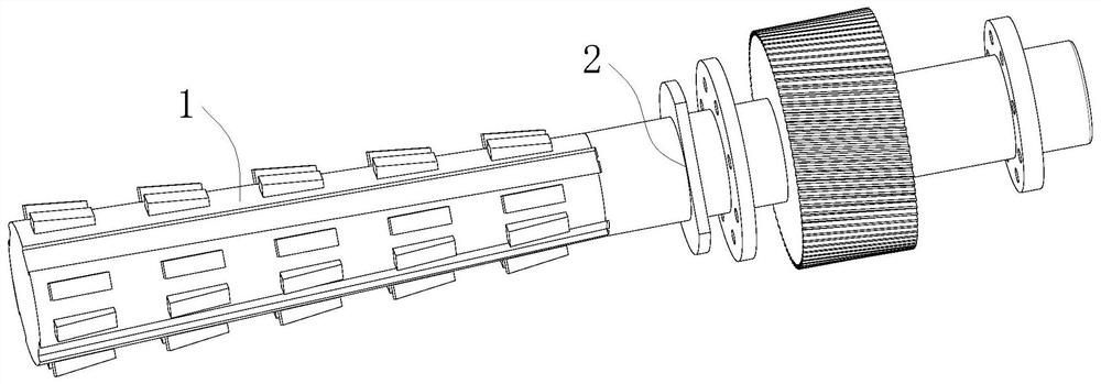 Welding auxiliary device and welding process for fractures of mandrel baffle plate of flat uncoiling machine