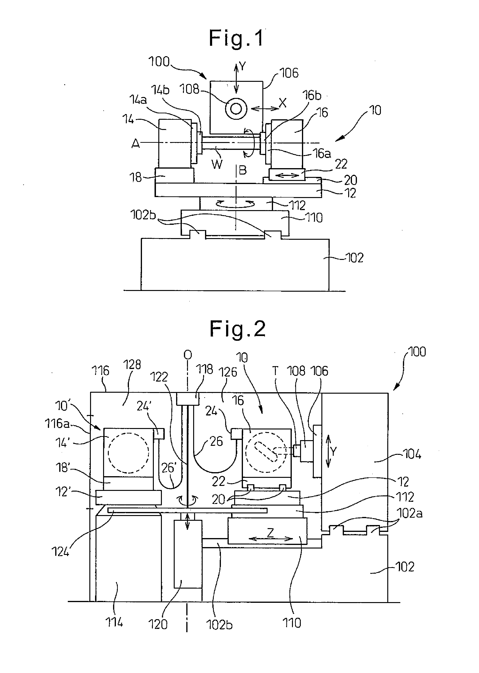 Rotary workhead device