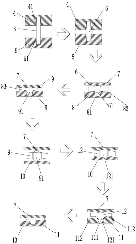 A Forging Method for Deformed Short T-shape Blank