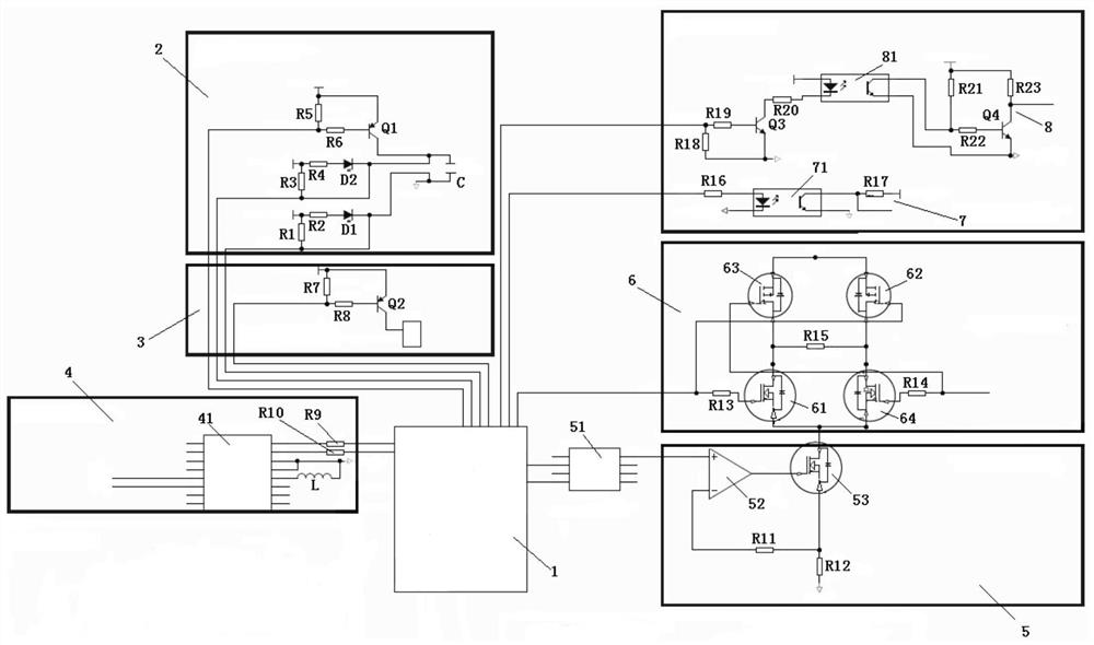 Control circuit of electric shock treatment equipment