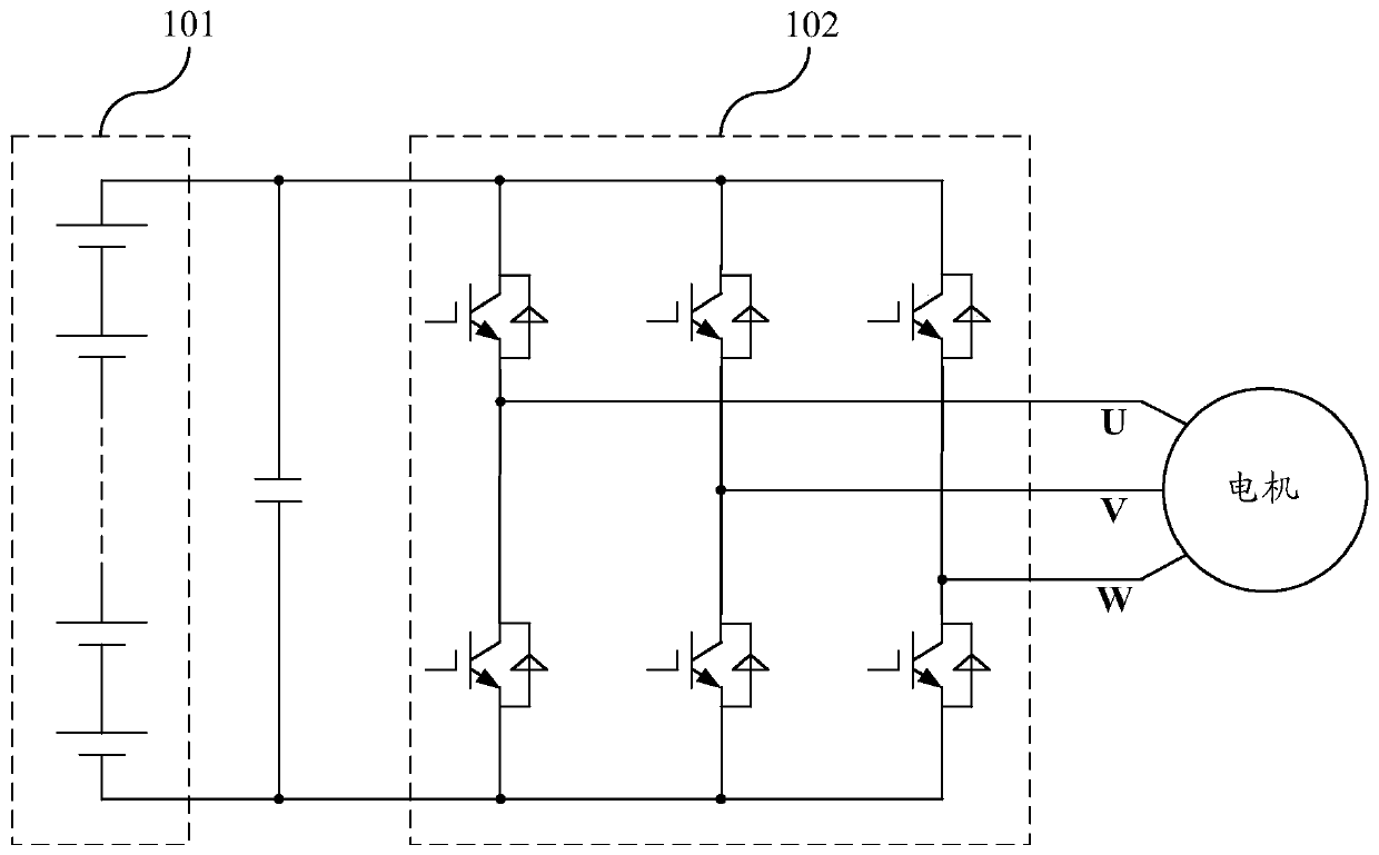 A kind of motor driving device and electric vehicle