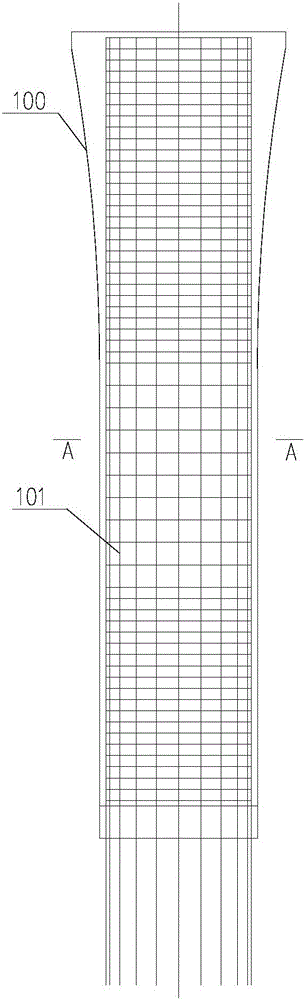 Device for assembling stand column with bearing platform of bridge