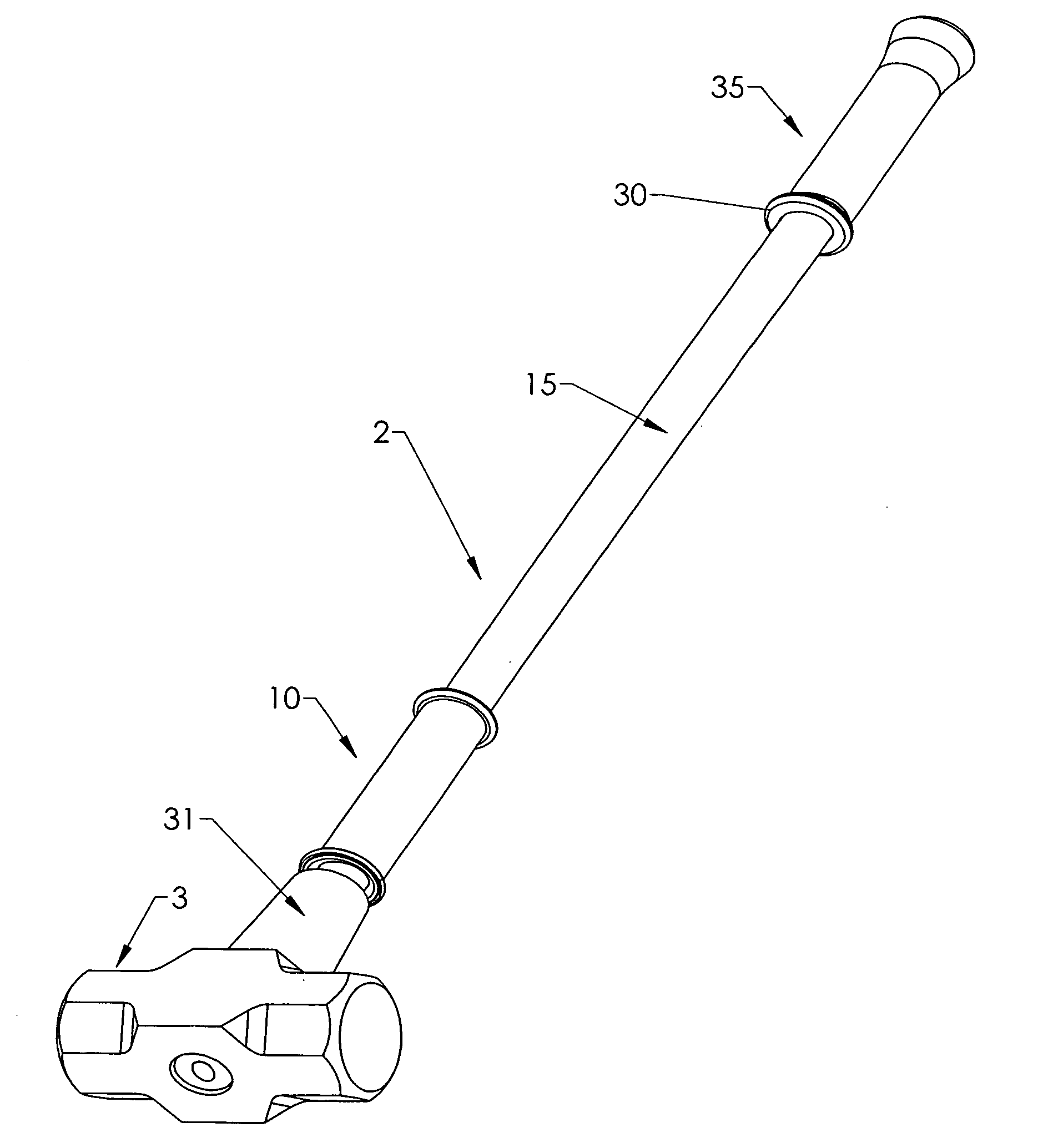 Impact tools with slidable grip