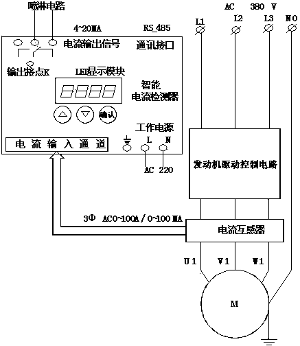 Belt conveyor intelligent current detection spraying system and control method