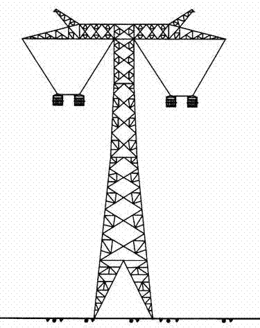 Construction method for parallel suspension of lead trolleys by using V-shaped strings