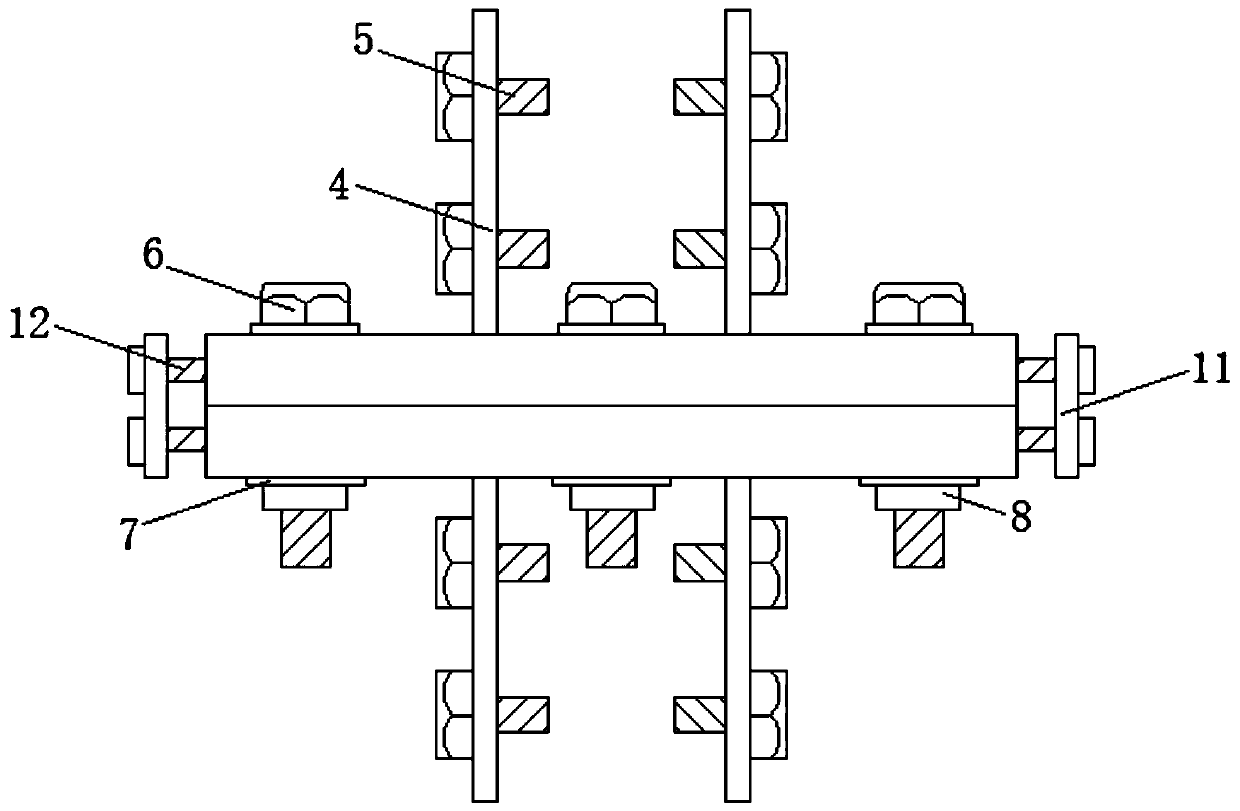 Building connecting structure for assembly