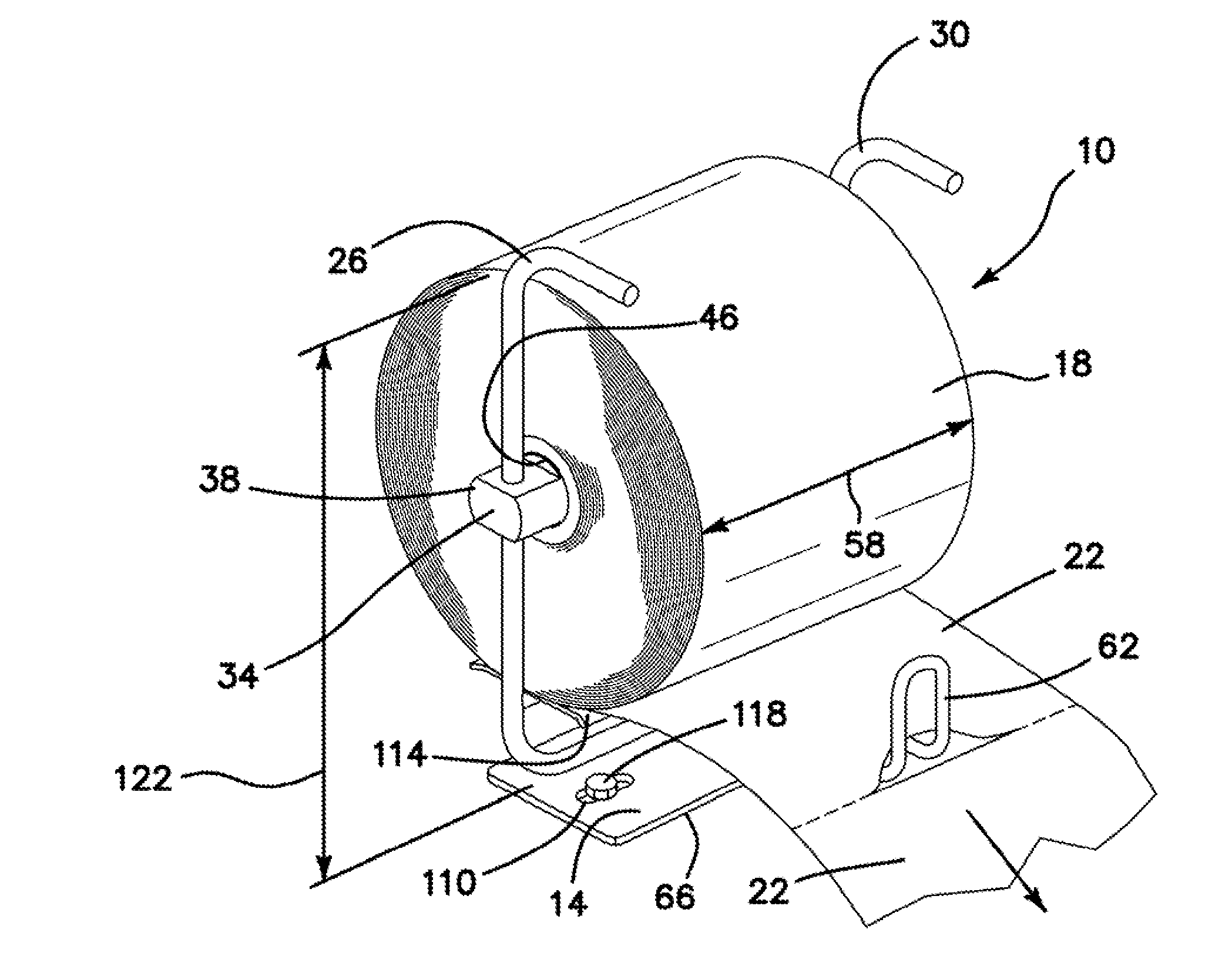 Core pin bag dispenser