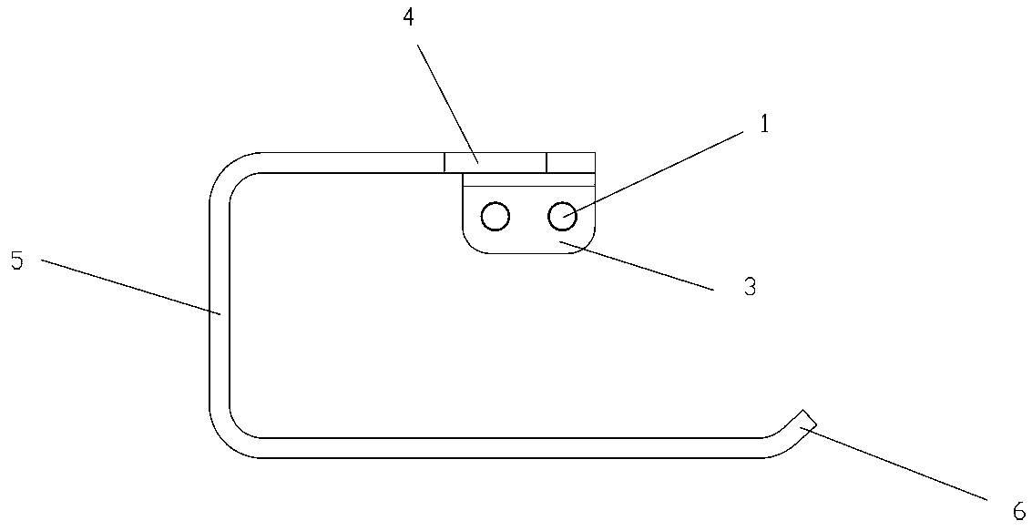 Towel rack with preassembled installation screws