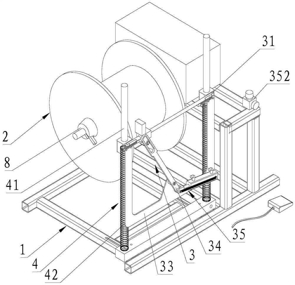 A cable winding machine