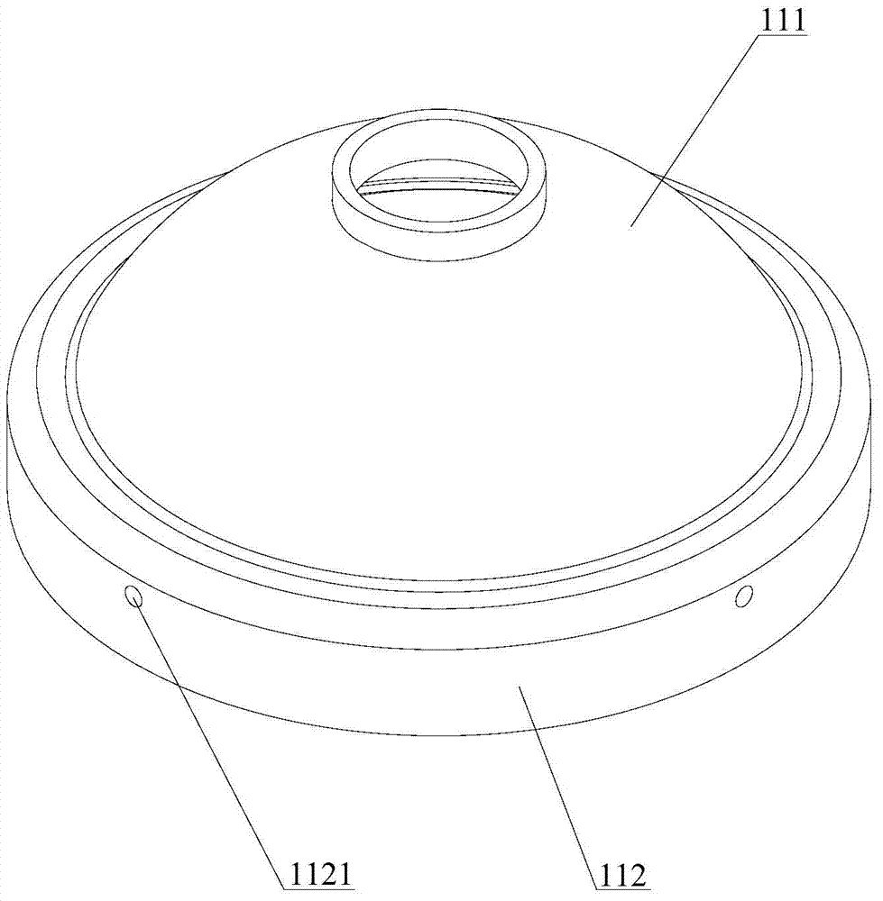 End cover assembly, gas and liquid separator with end cover assembly and assembly device of end cover assembly