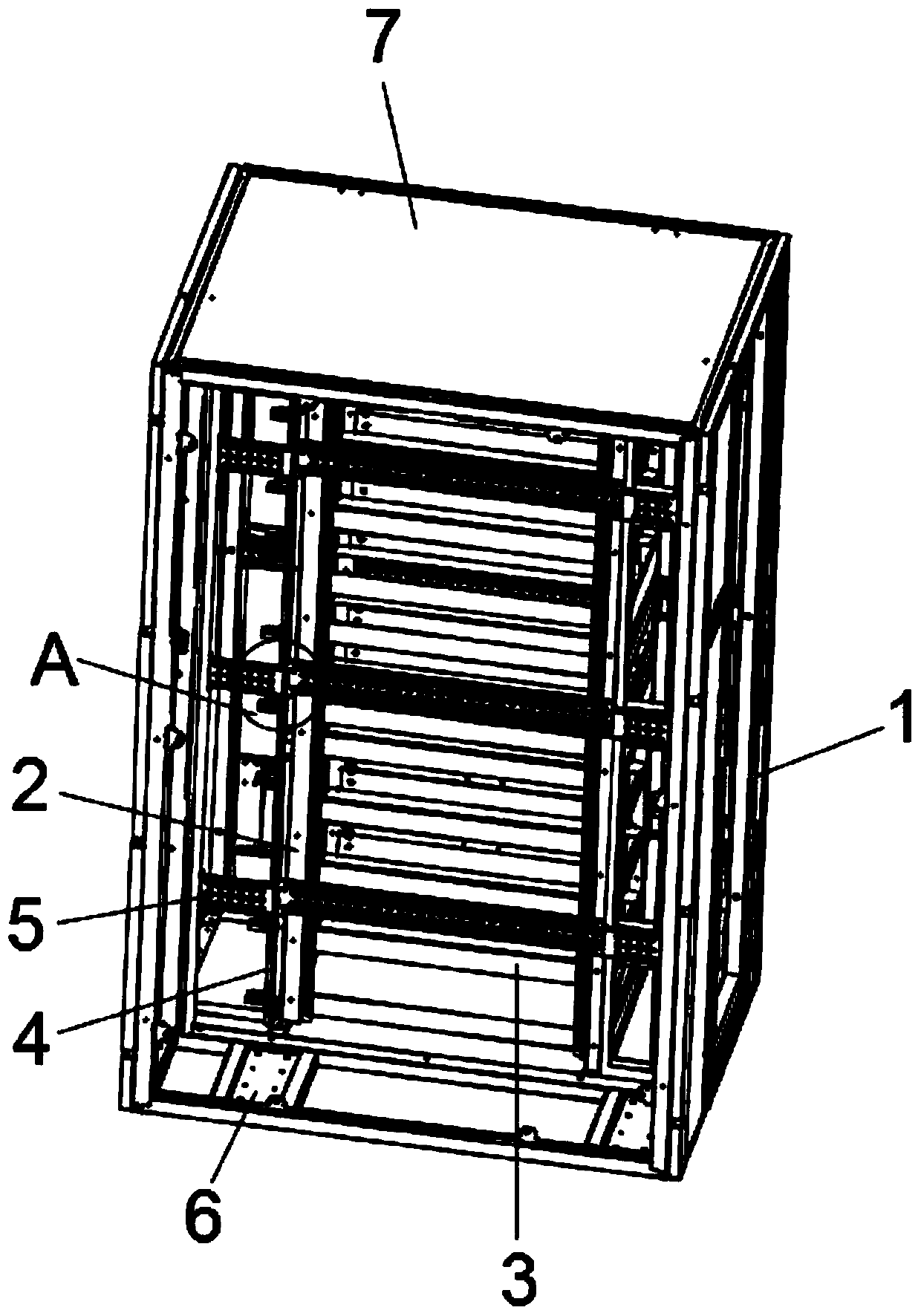 Dustproof server cabinet for protecting data port of server equipment