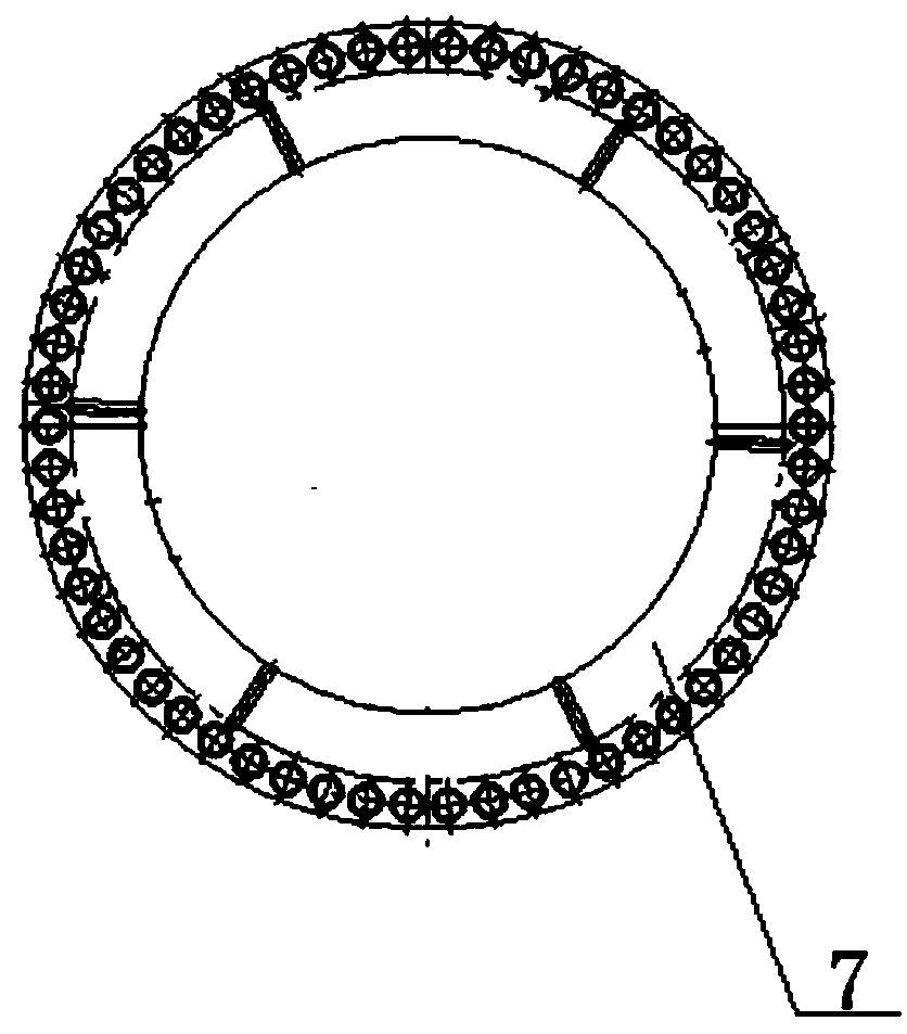 Motor outer end ring damping rod connecting hole drilling tool and application method