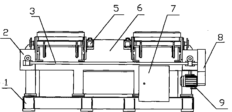 Centrally-mounted motorcar chassis electricity dynamometer