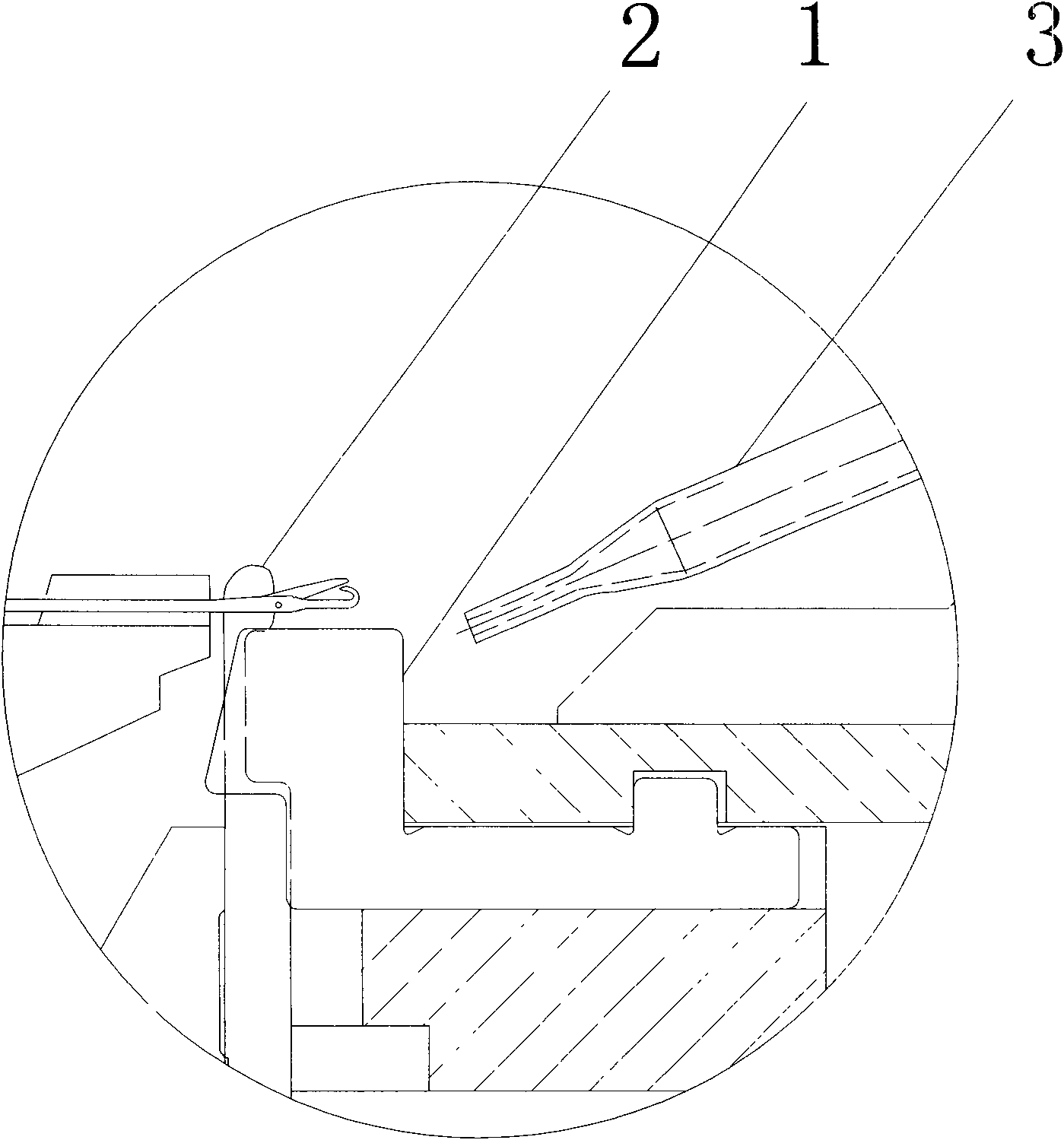 Shear blade device for velour knitting machine