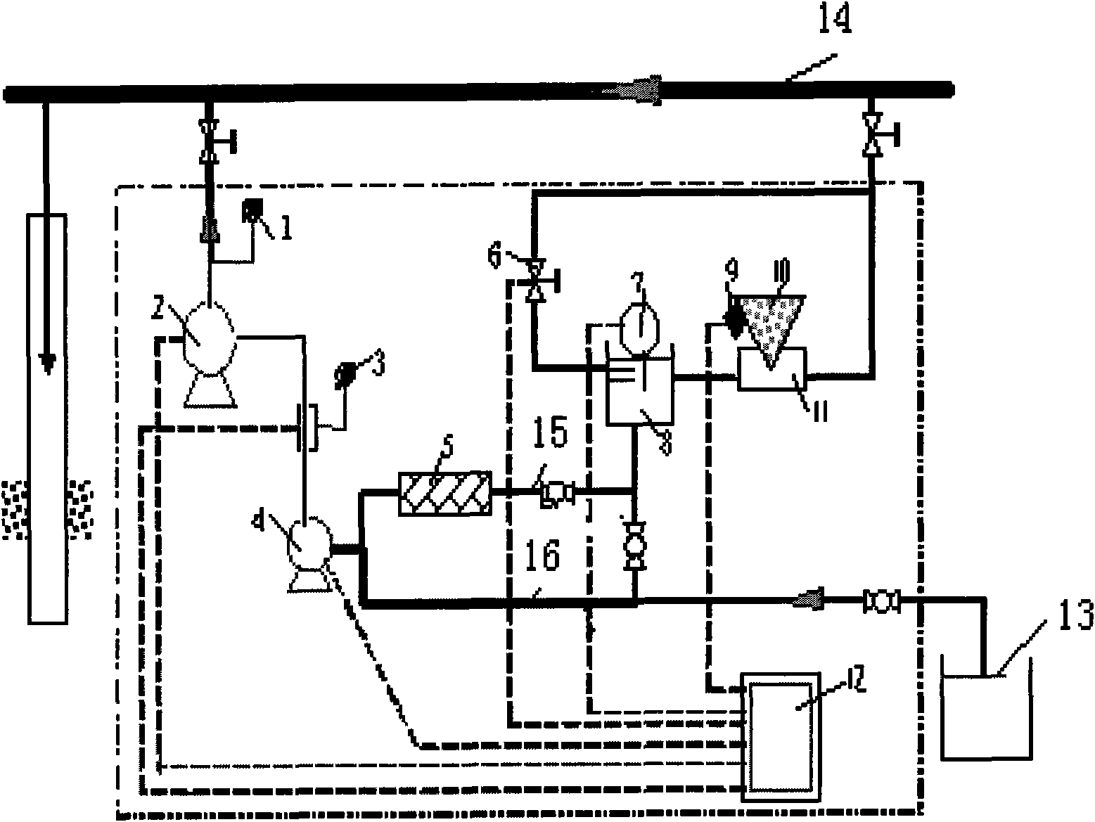 Two-phase multi-material online injection water-plugging profile regulating method and equipment