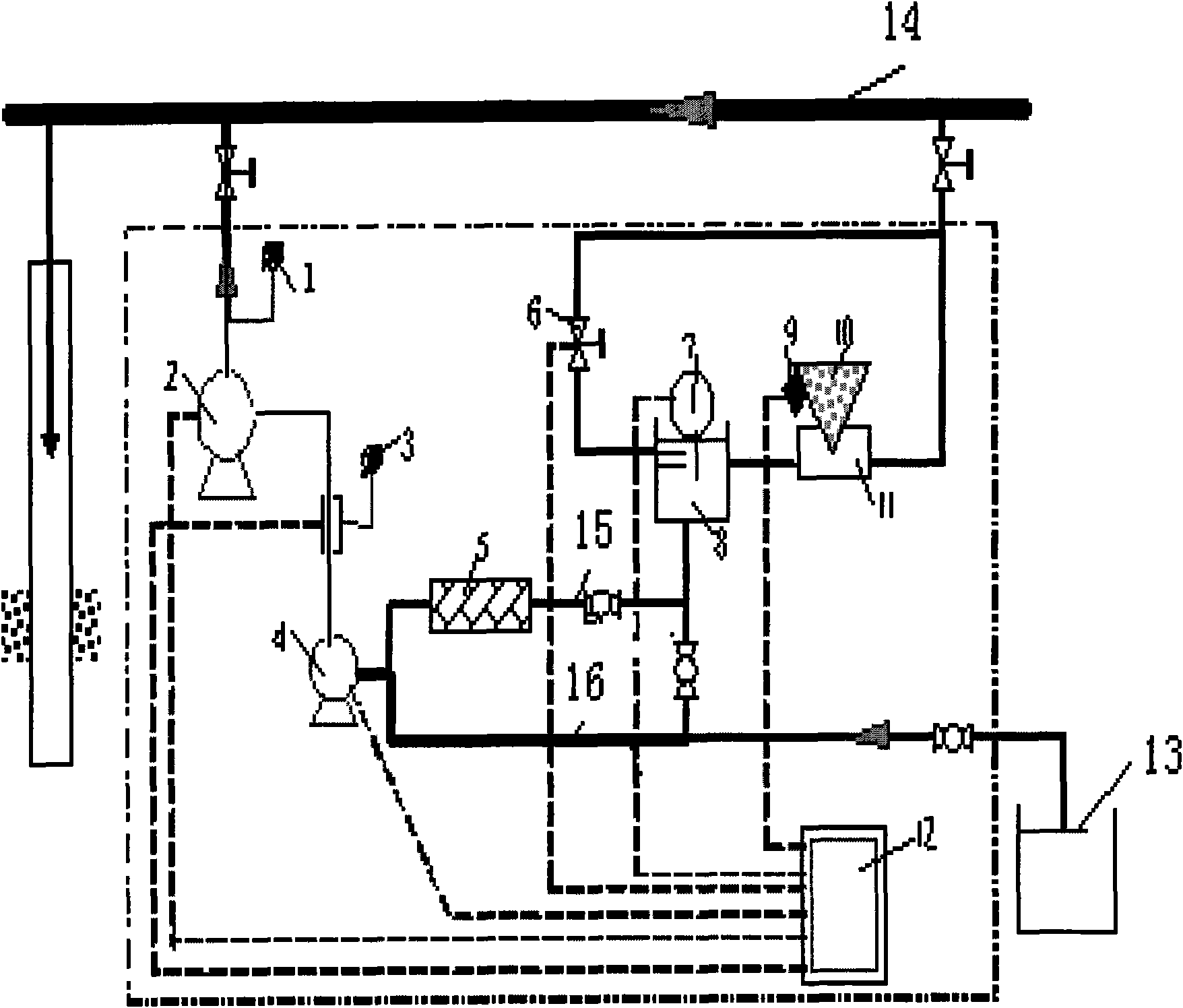 Two-phase multi-material online injection water-plugging profile regulating method and equipment