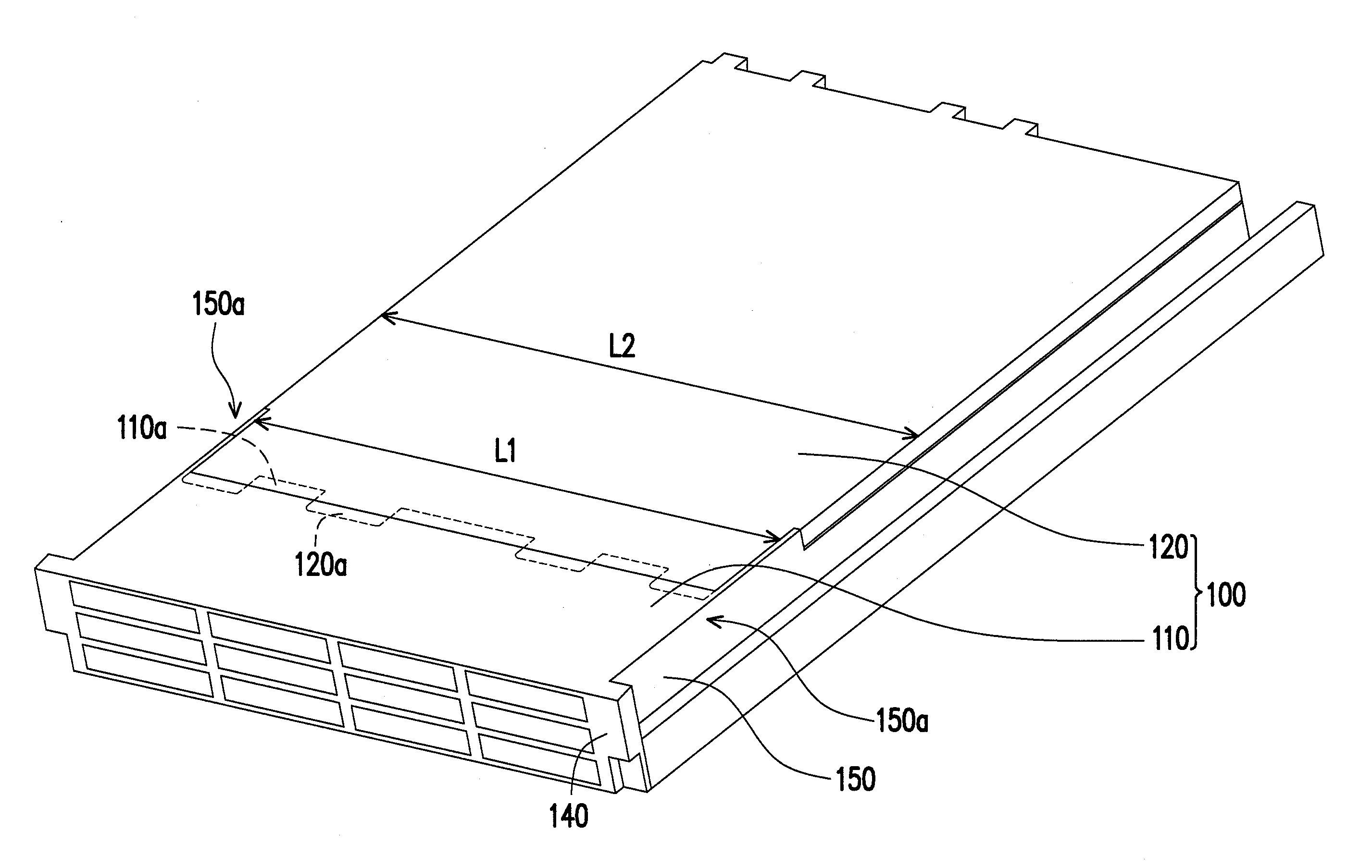 Staggered embedded type casing