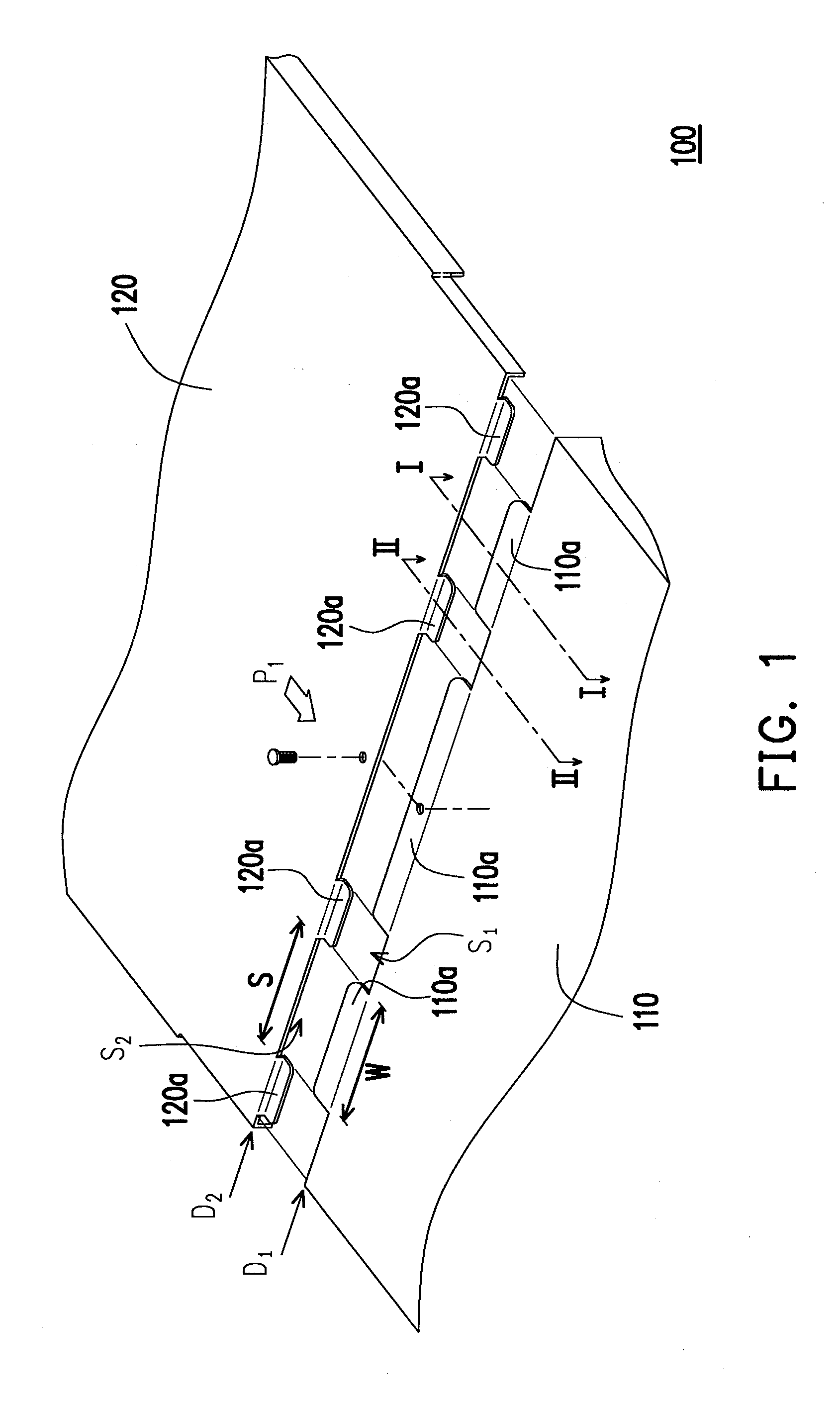 Staggered embedded type casing