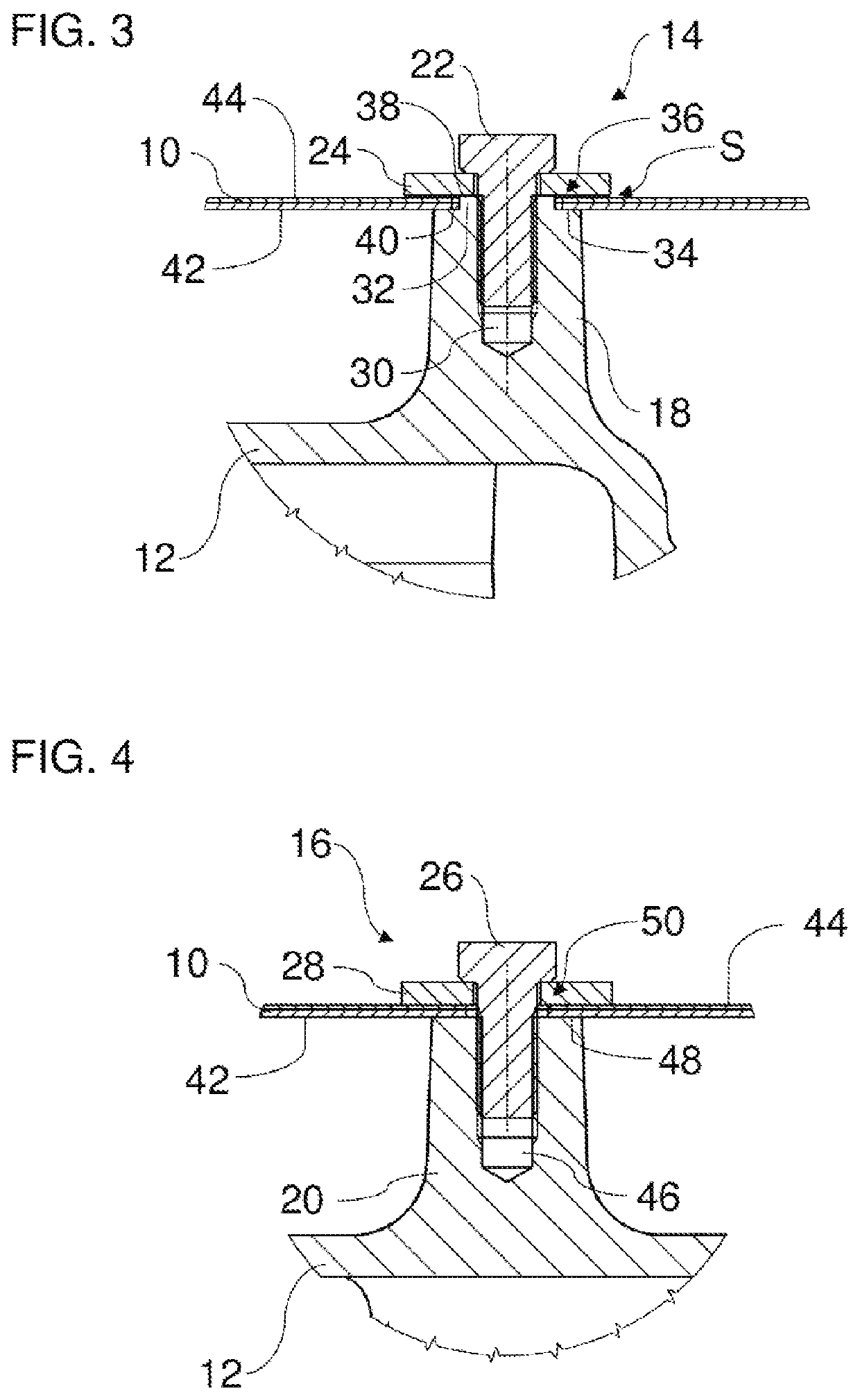 Heat shield fastening means