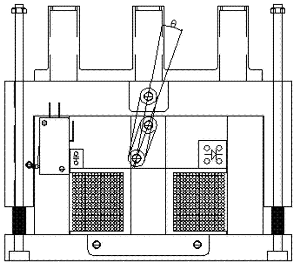 Crank shaft type electromagnetic switching mechanism