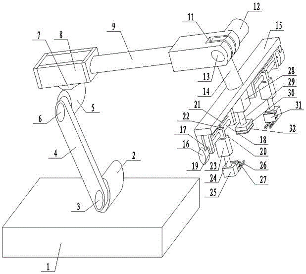 Robot structure for picking up car seat