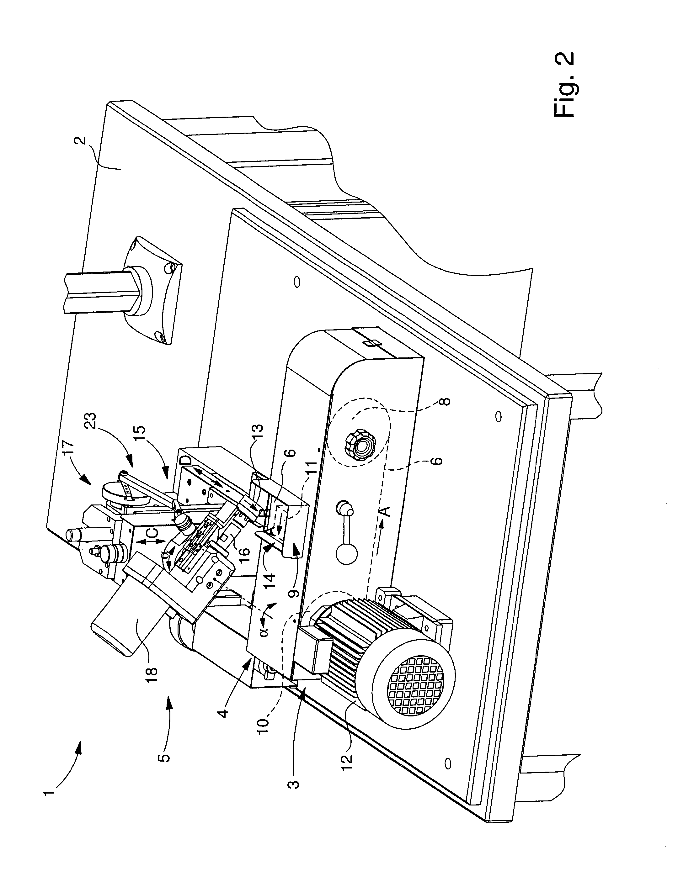 System for machining a bevel