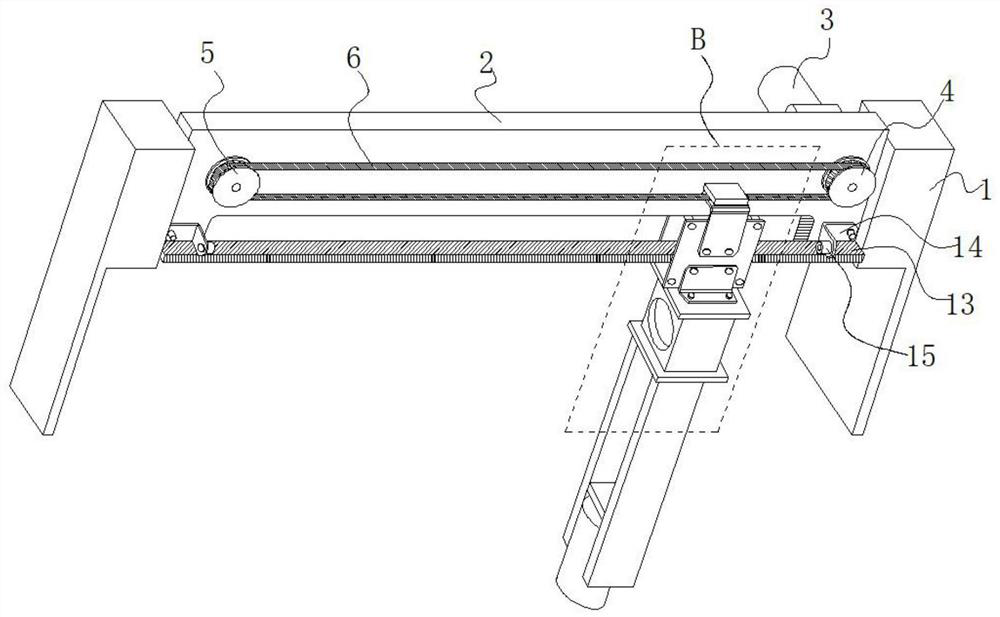 High-rigidity numerical control machine tool cross beam assembly