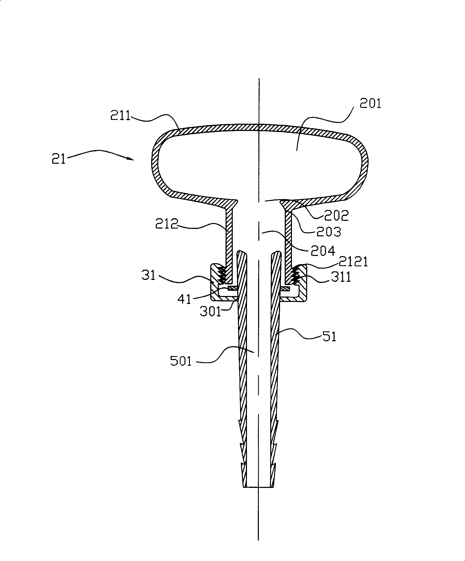 Vapour spraying nozzle of ironing machines