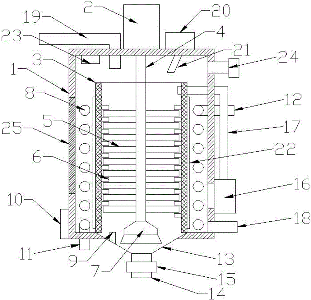 Chemical reaction kettle for sediment separation