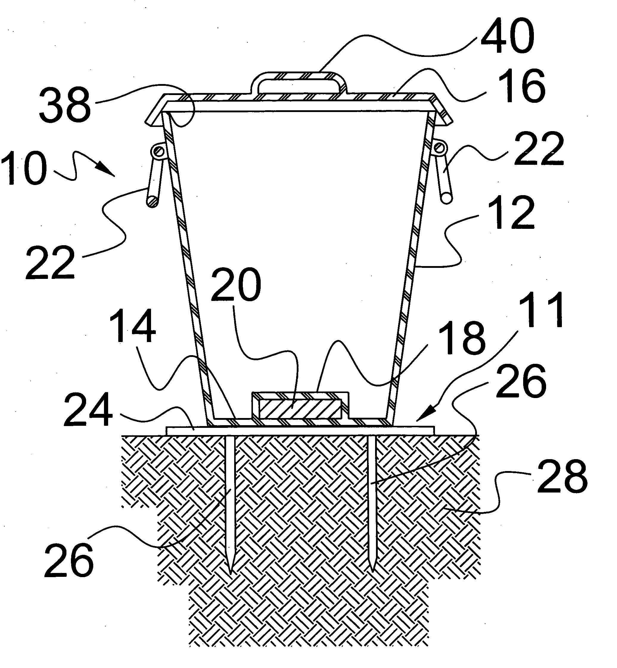 Tip-resistant refuse container