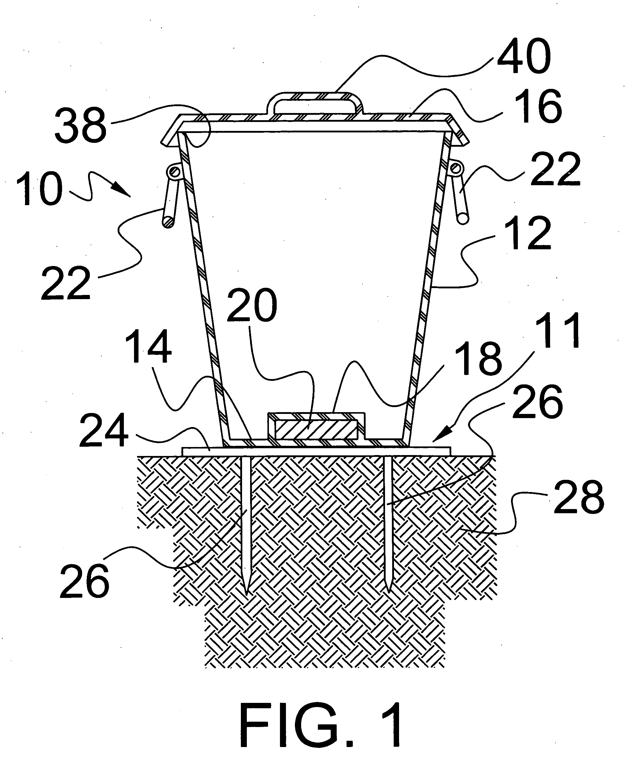 Tip-resistant refuse container