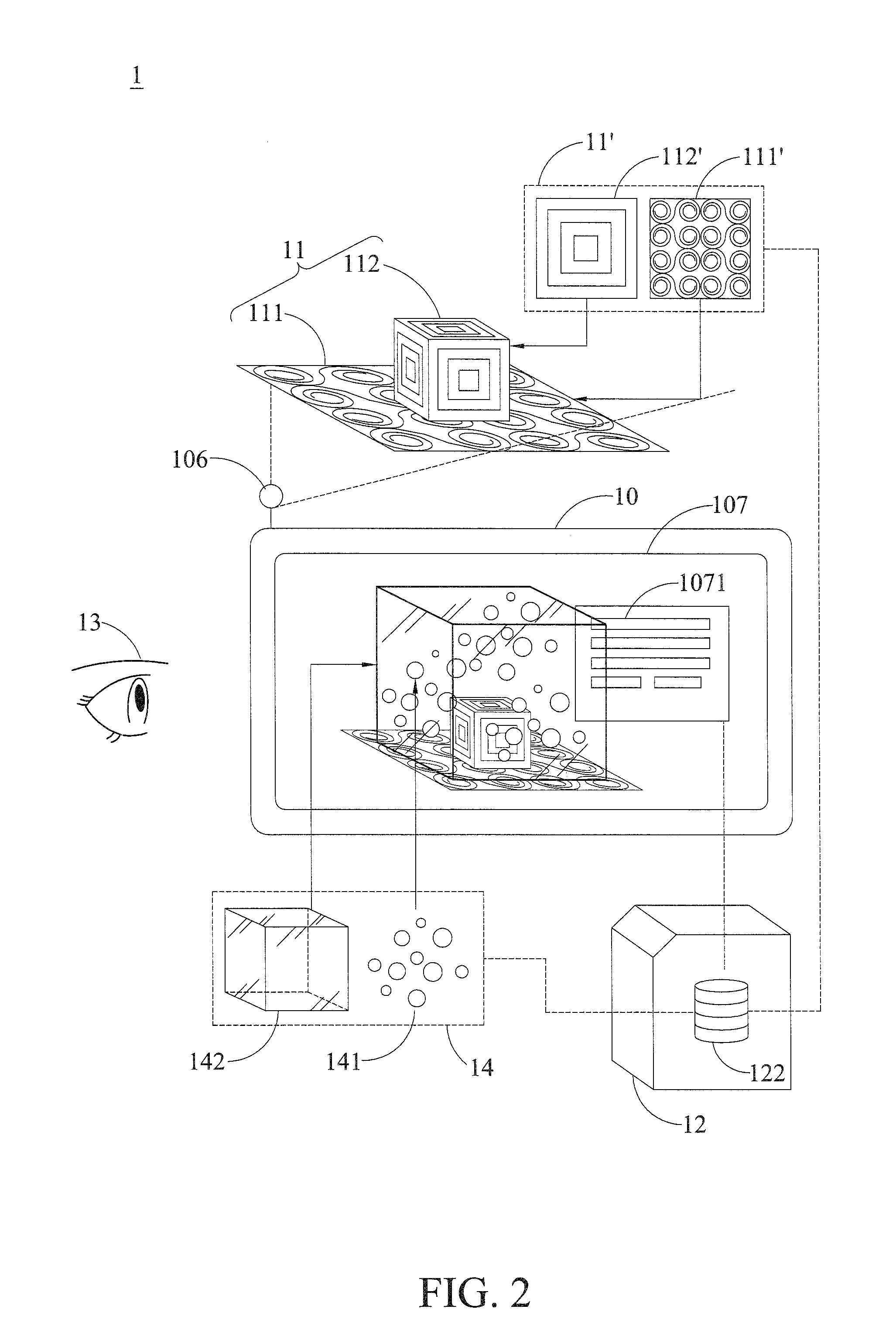 Learning system with augmented reality and related learning method using mobile device to conduct simulations and operational training