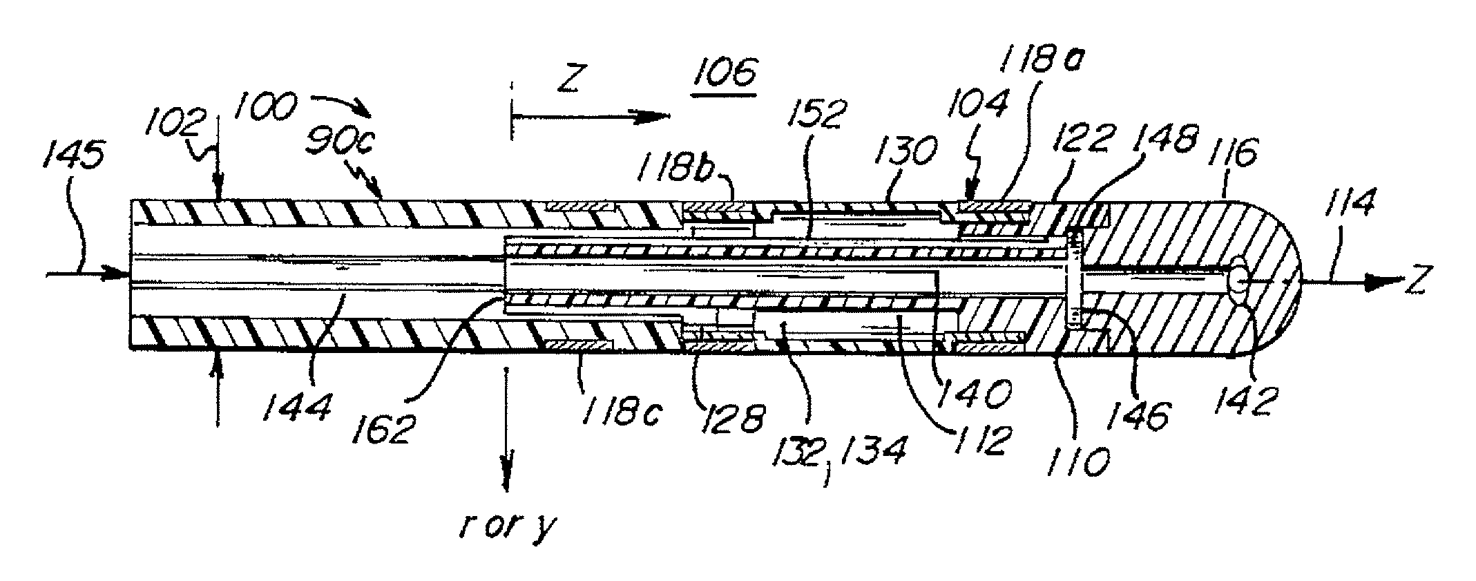 Temperature compensated strain sensing catheter