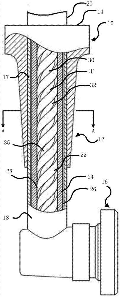 Nozzle rod part, fuel nozzle and aero-engine gas turbine