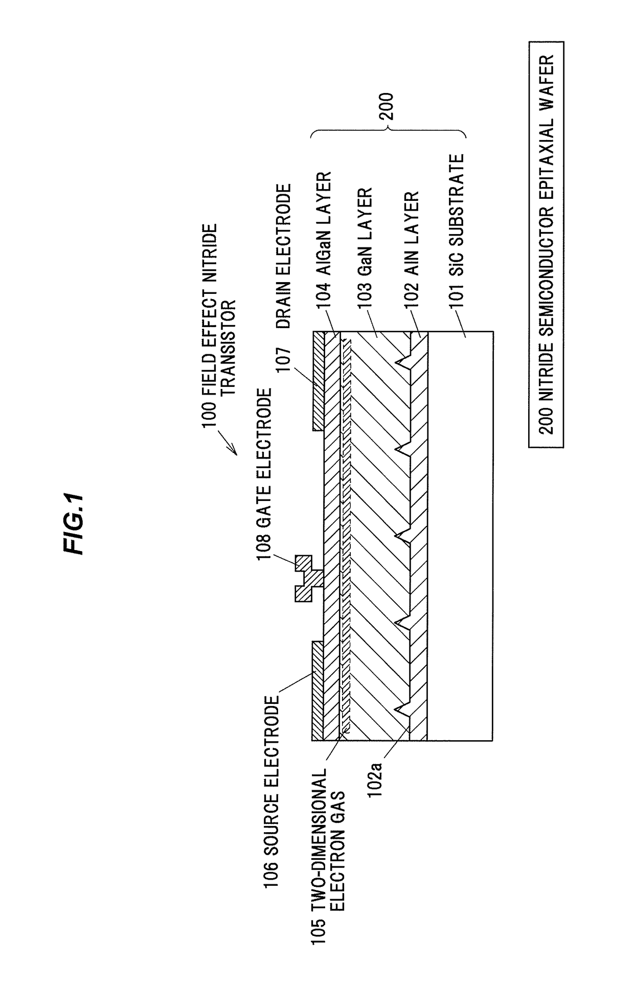 Nitride semiconductor epitaxial wafer and field effect nitride transistor