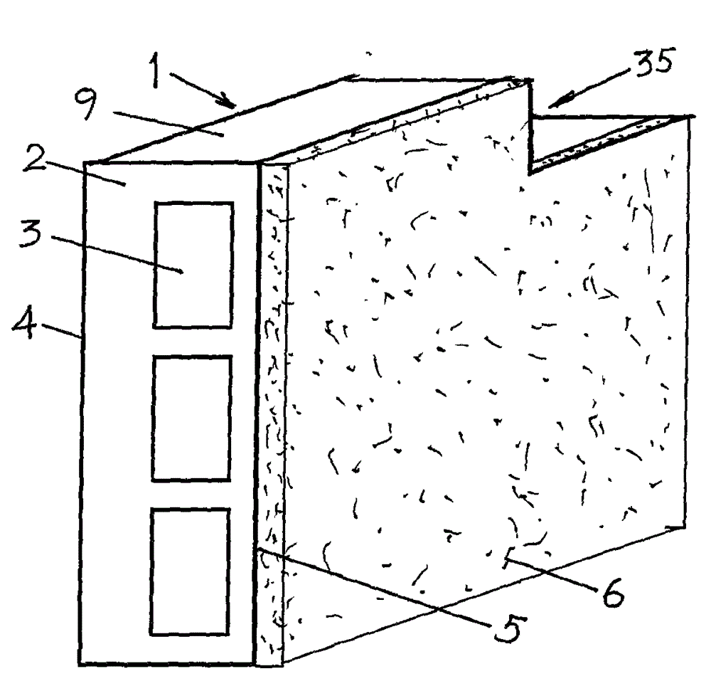 Thin porous brick masonry type pipeline-embedded heat insulation wall for single-surface wall