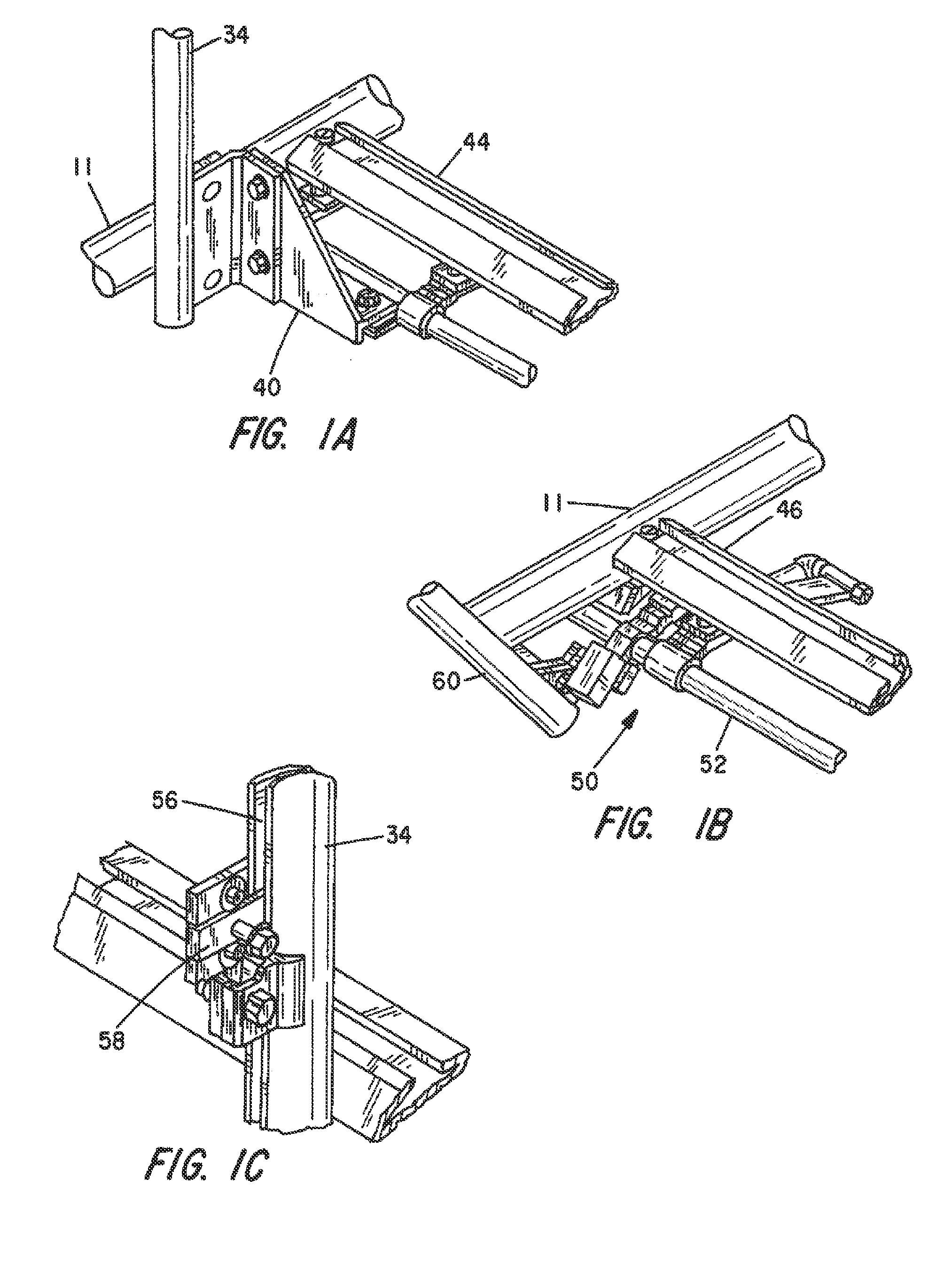 Vehicle roof rack with collapsible handrail assembly