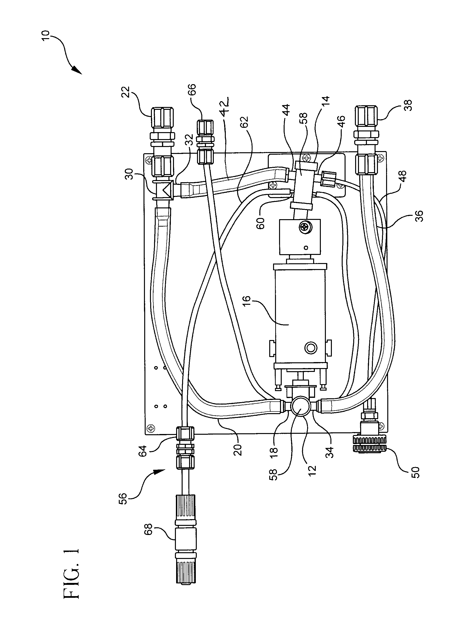 Method and apparatus for elimination of gases in pump feed/injection equipment