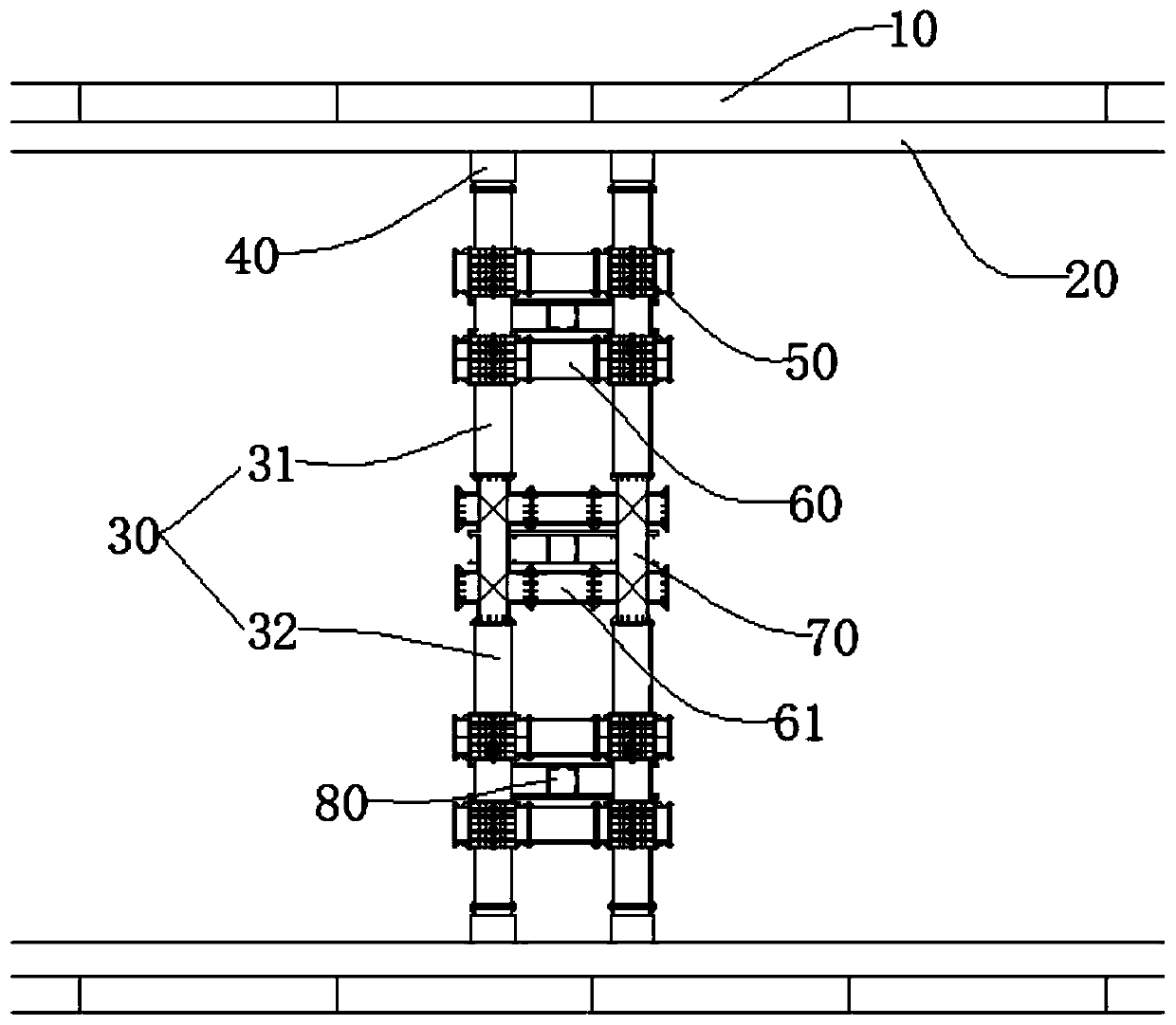 Foundation pit supporting structure