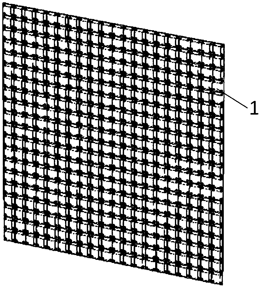 Composite artificial electromagnetic structure suitable for energy receiving in any polarization direction